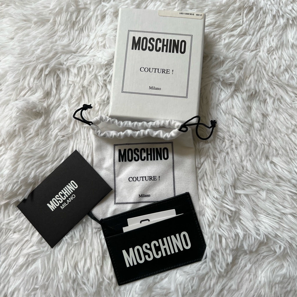 New Authentic Moschino Card Holder